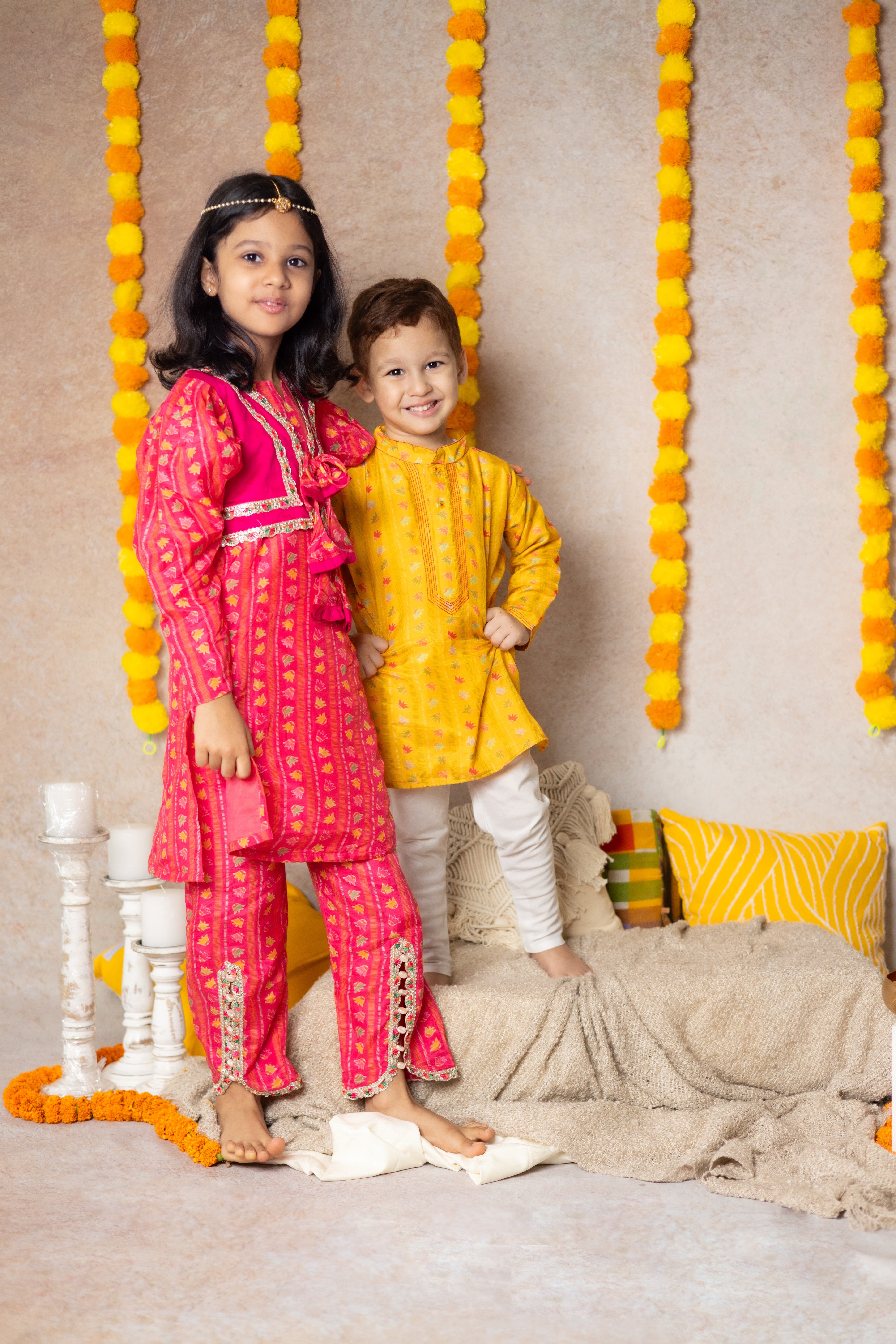 Muslin attached jacket set