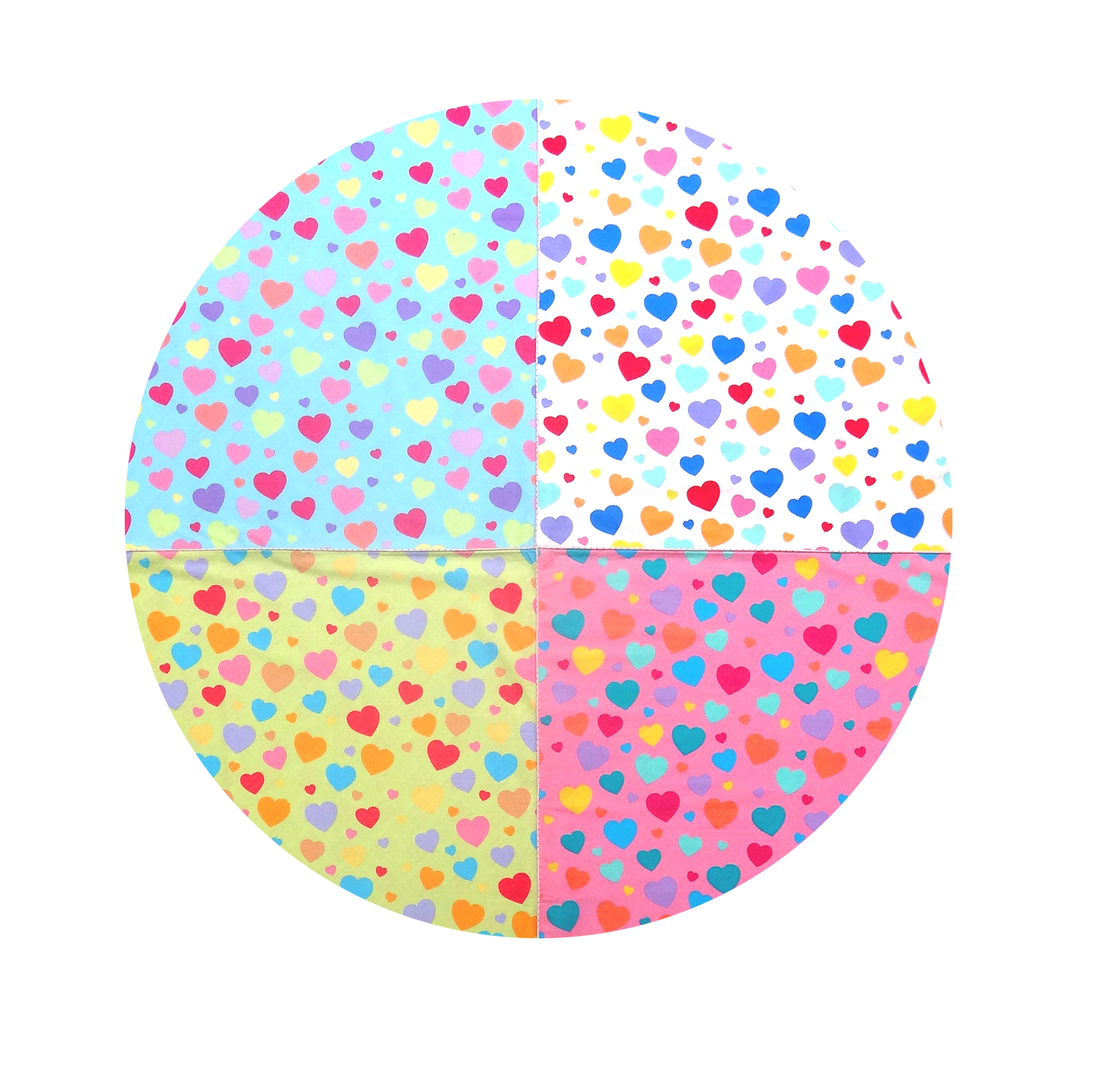 All hearts - Medium Dohar Set