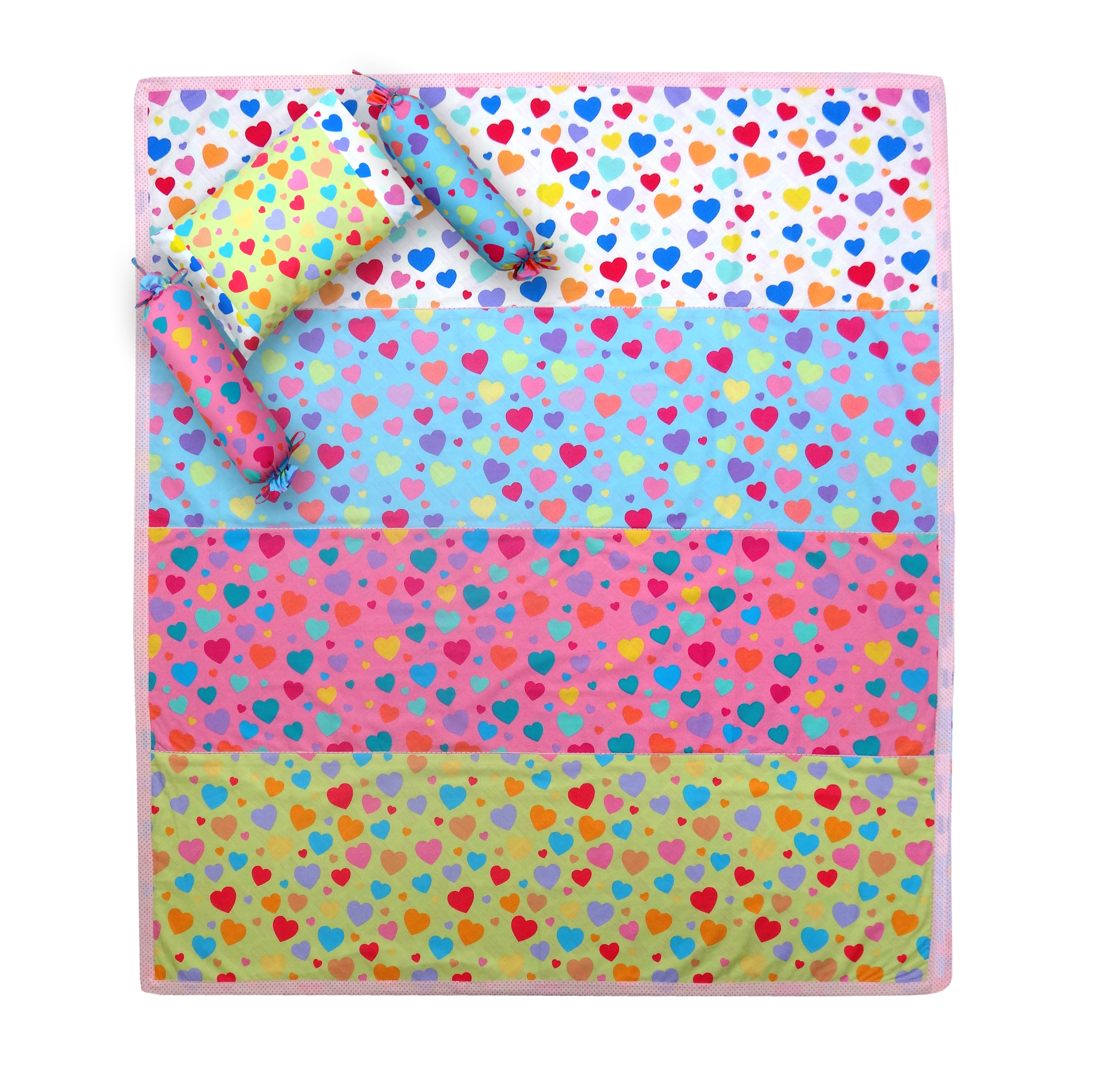 All hearts Design - Small Dohar Set