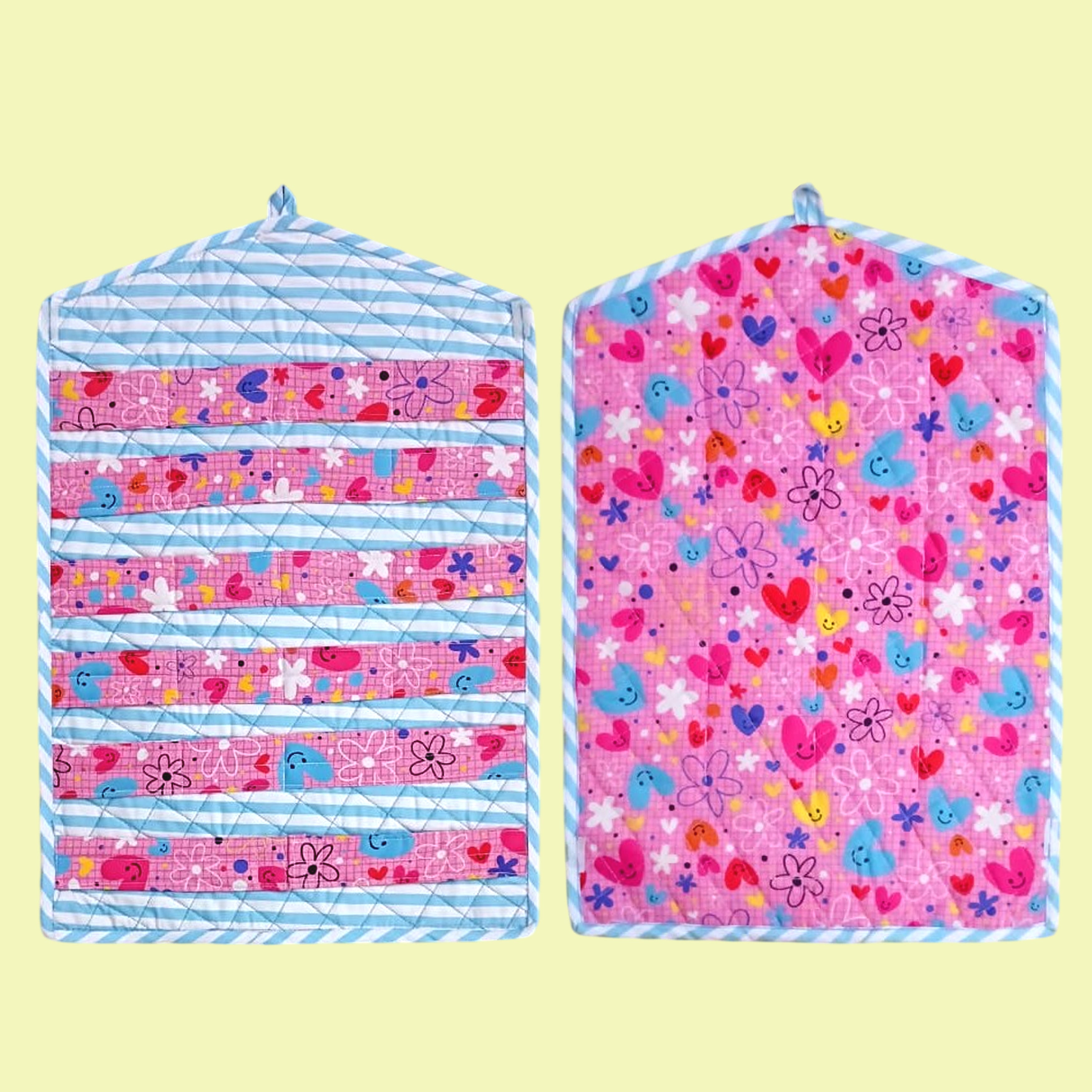 Smiley Heart  - Plain Clip Organiser