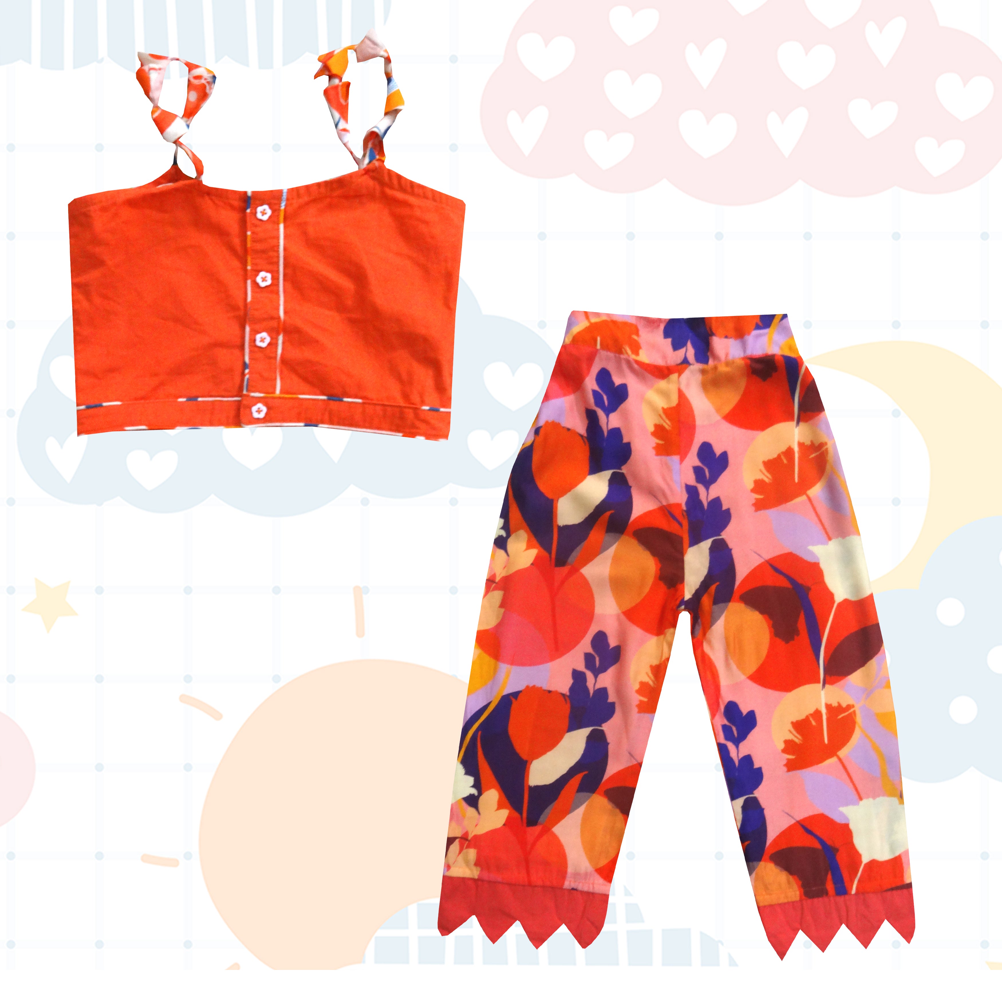 Bold Flower - Top & Pant