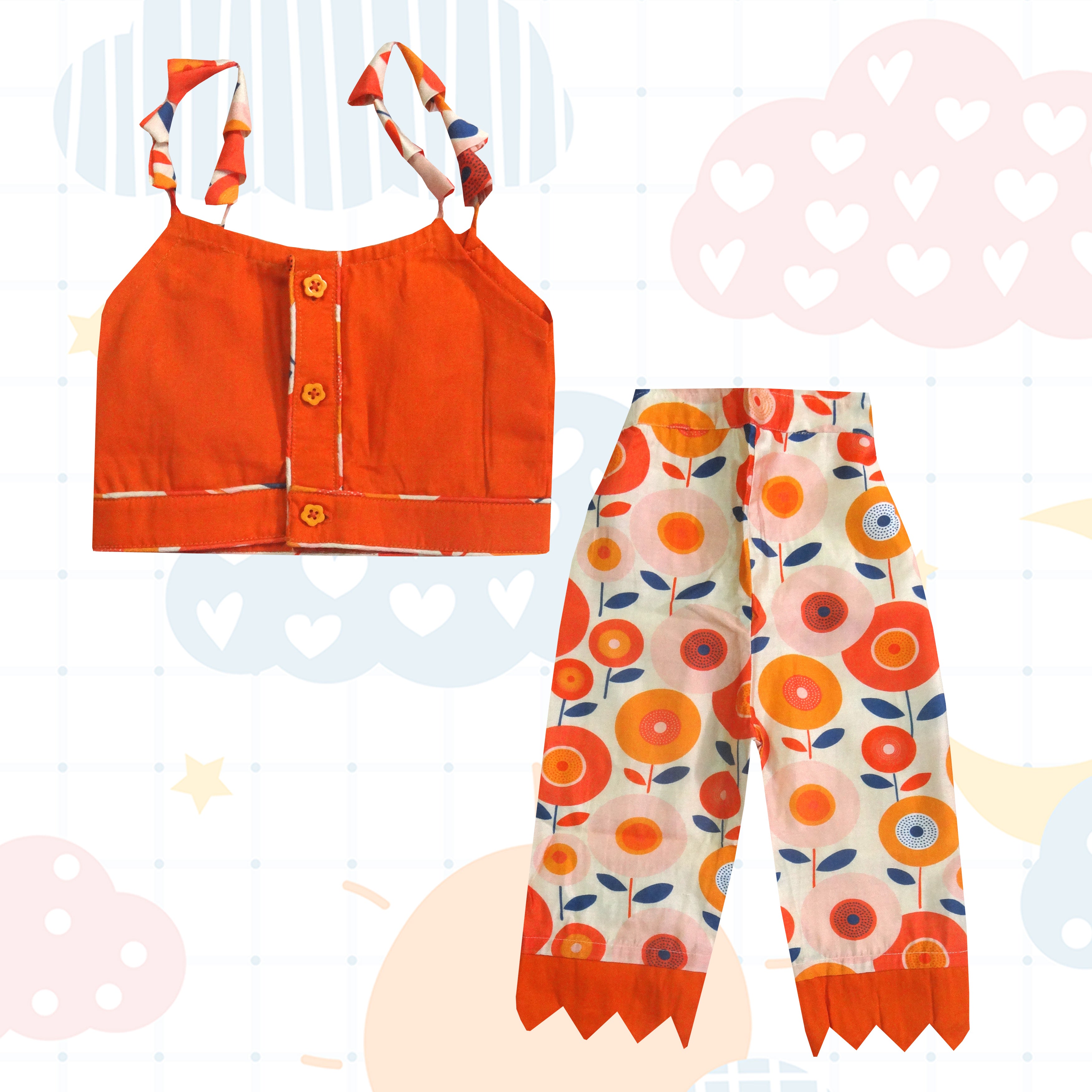 Floral Fusion - Top & Pant
