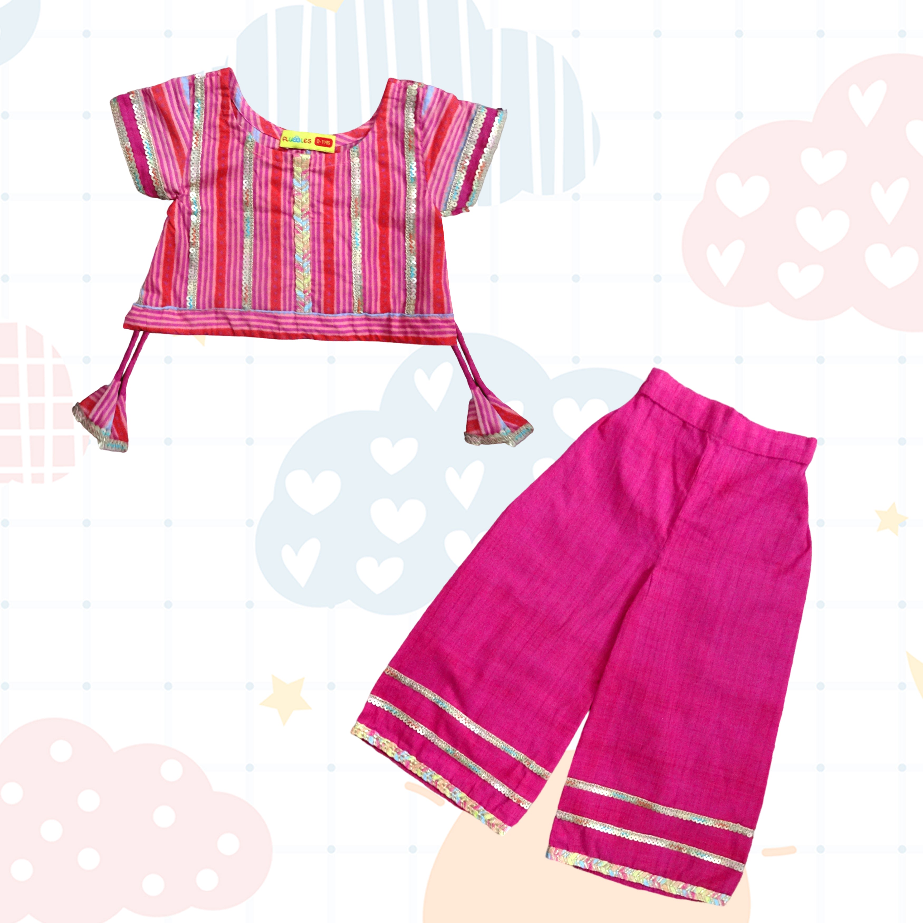 Pink - Sharara Dress