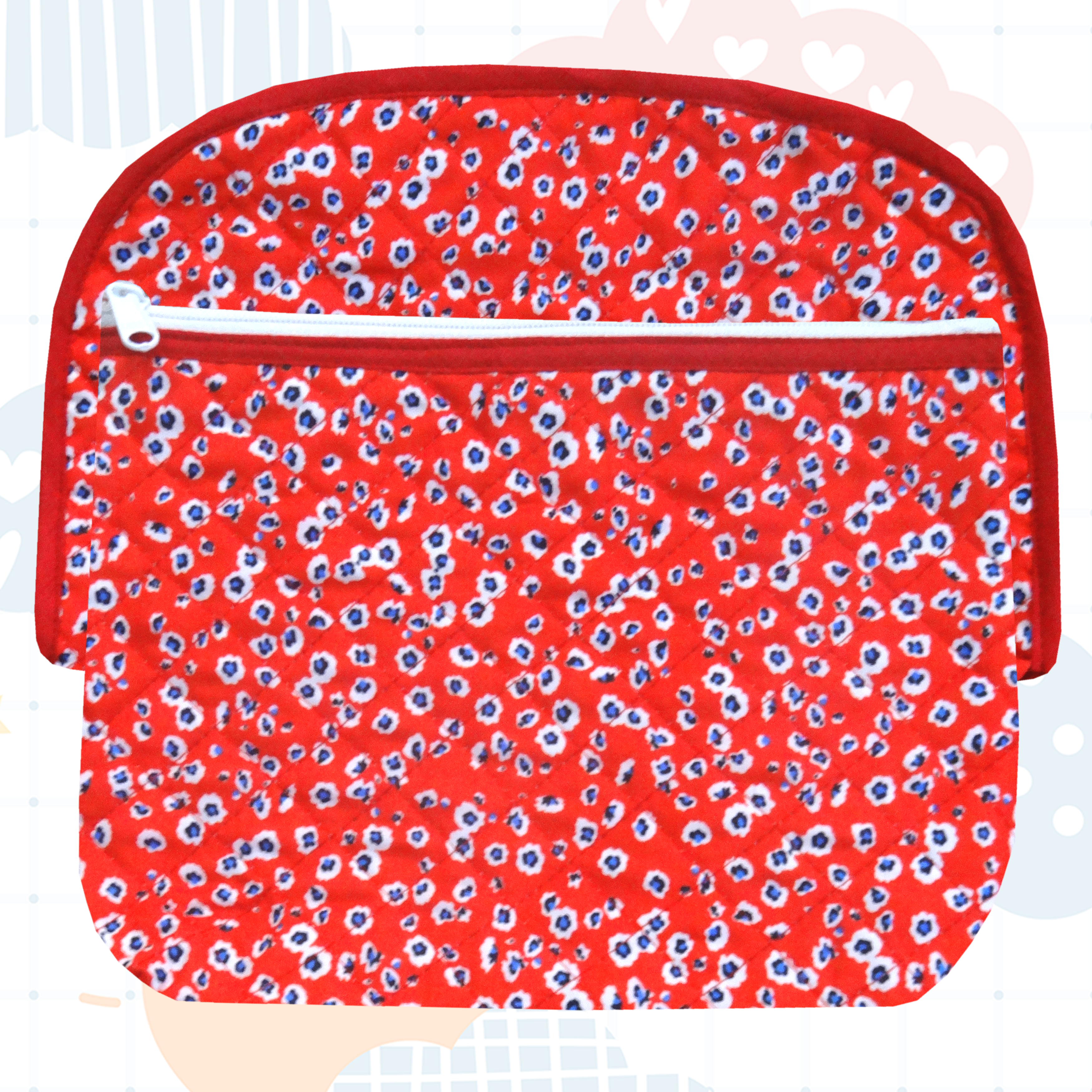 Flower Pattern - Multipurpose Pouch Set of 2