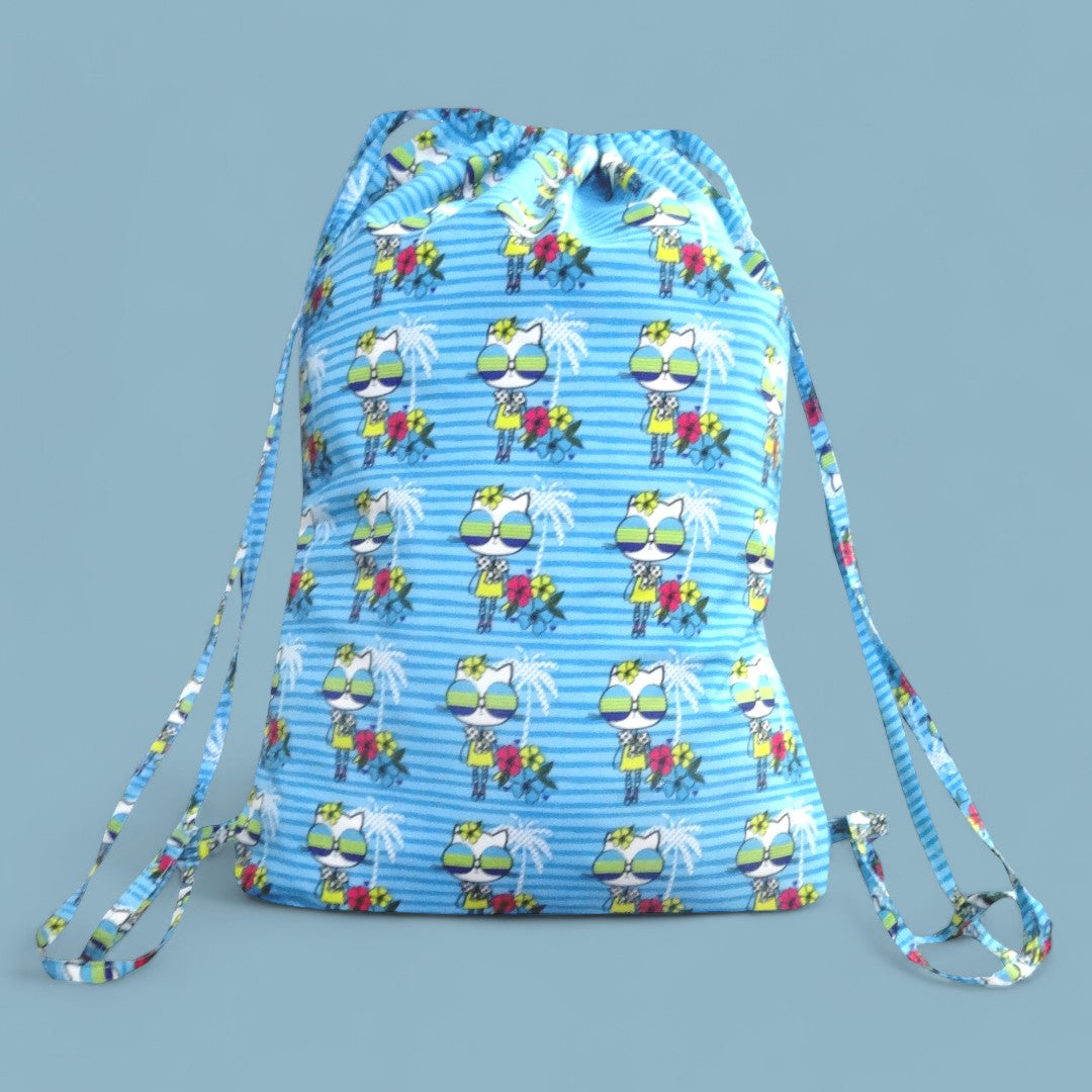 Cat Lady - Swimming Bag With Waterproof Lining