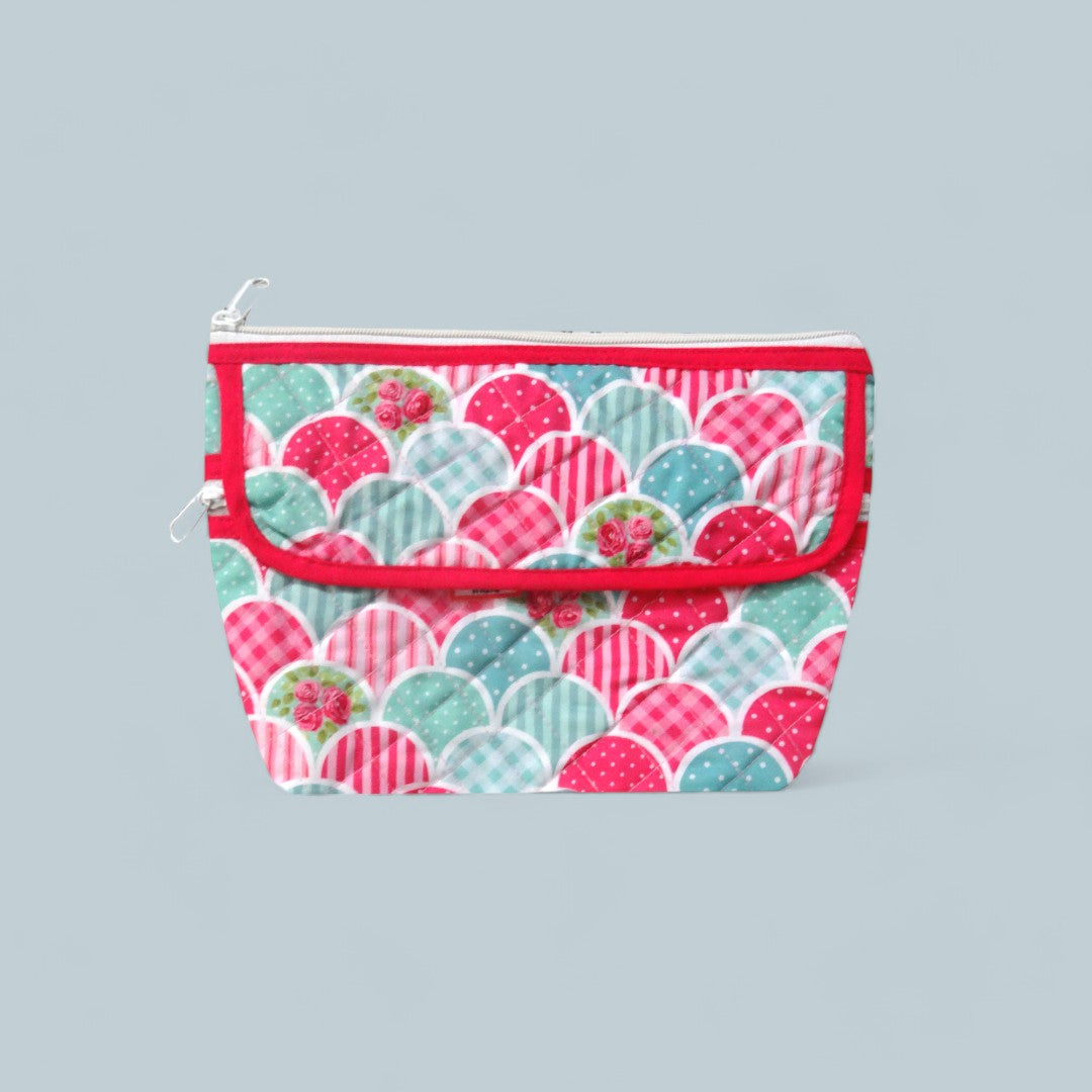 Checkered Pattern  - Multipurpose Pouch Set of 2