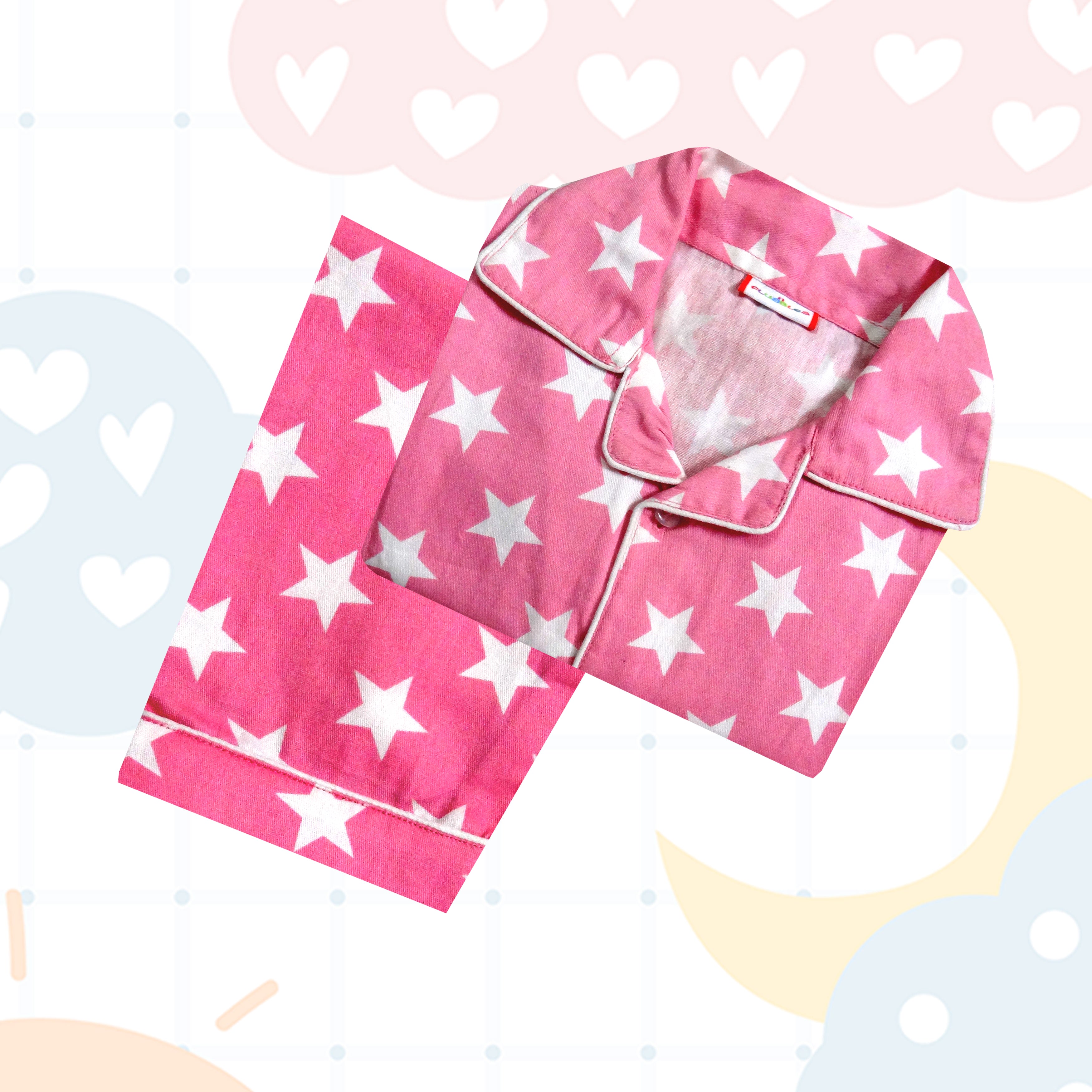 Light Pink Star Nightsuit