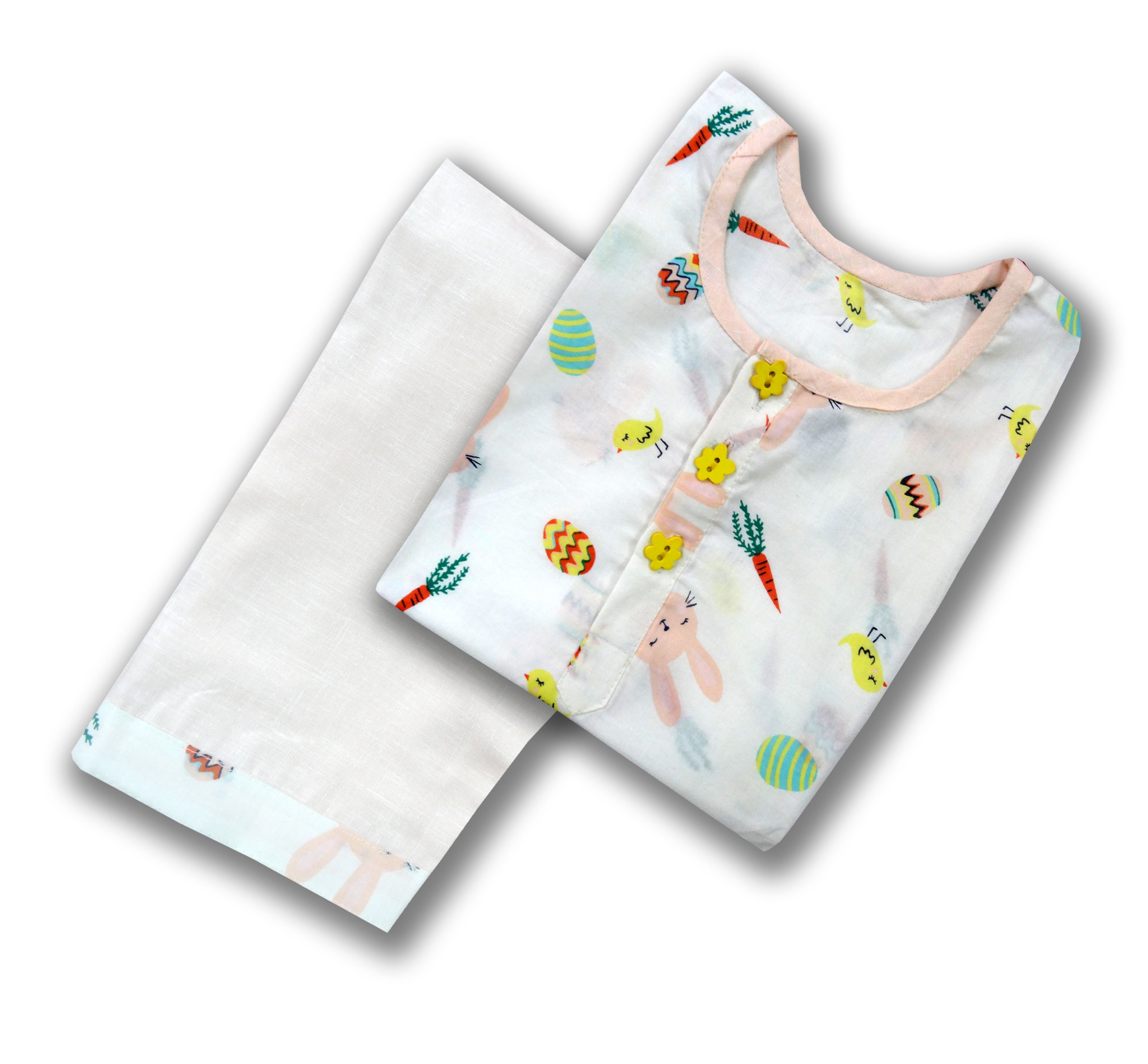 Peach Colour Muliti Design Nightsuit