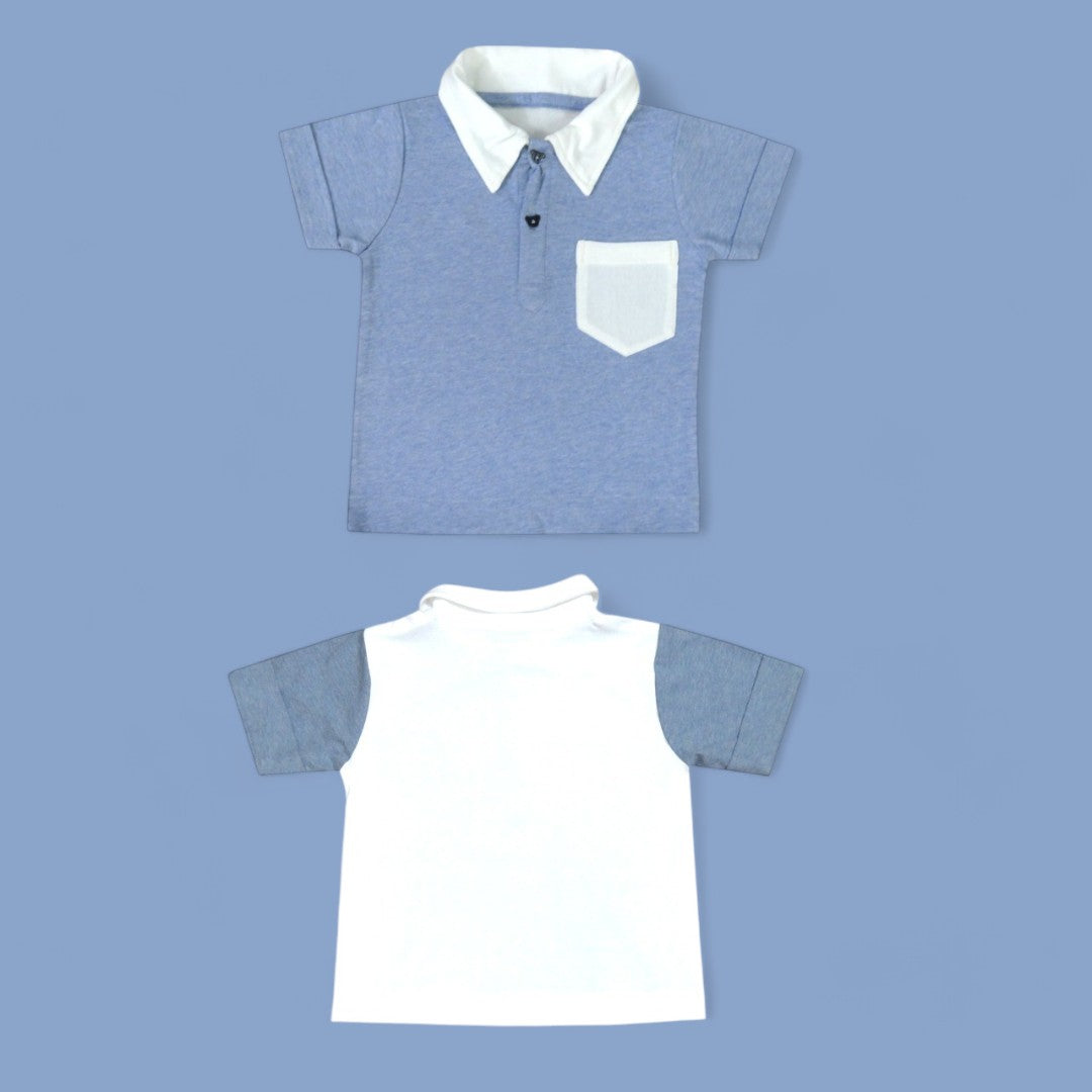 Plain Navy Blue - Soft Knit Polos