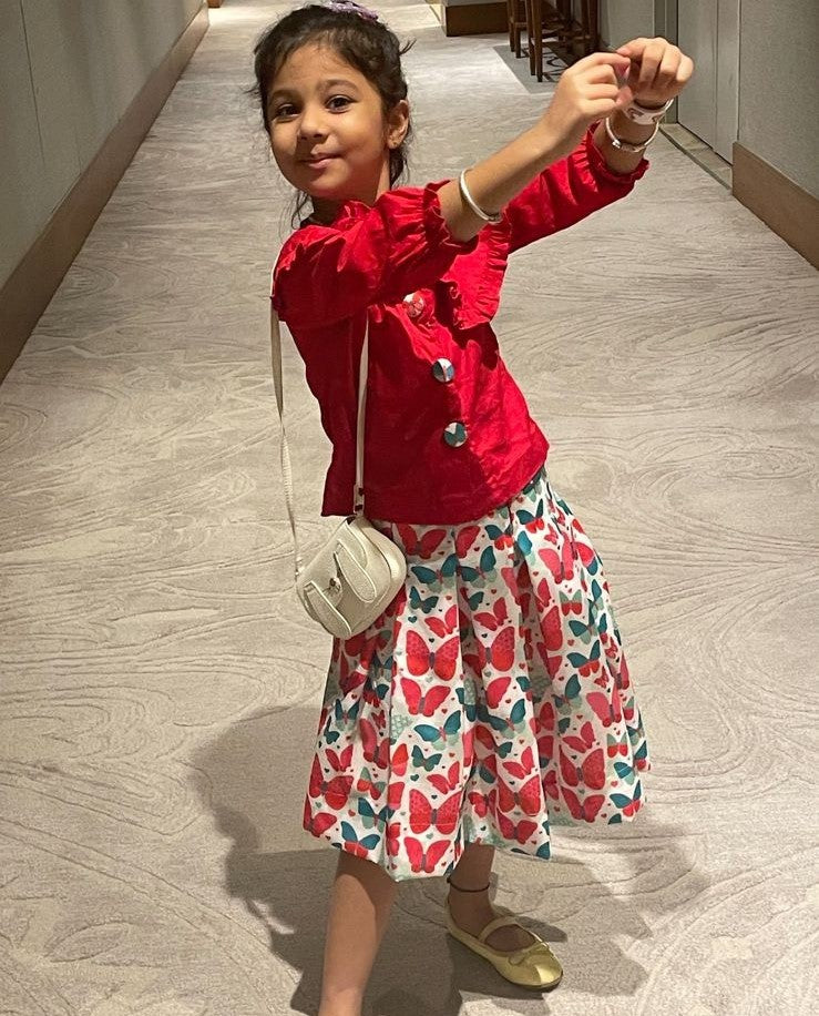 Butterfly Swarm  - Top & Skirt