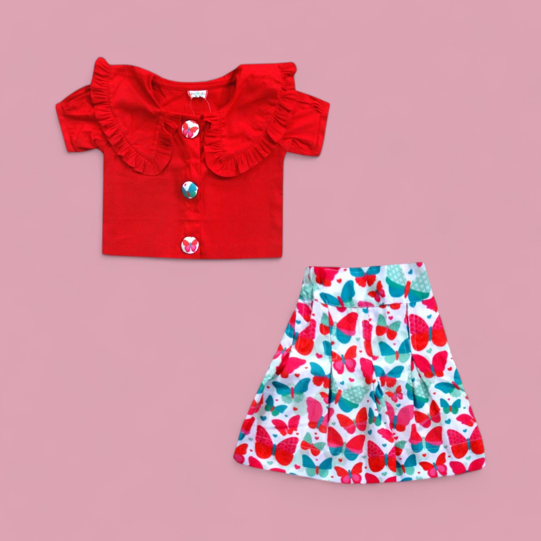Butterfly Swarm  - Top & Skirt