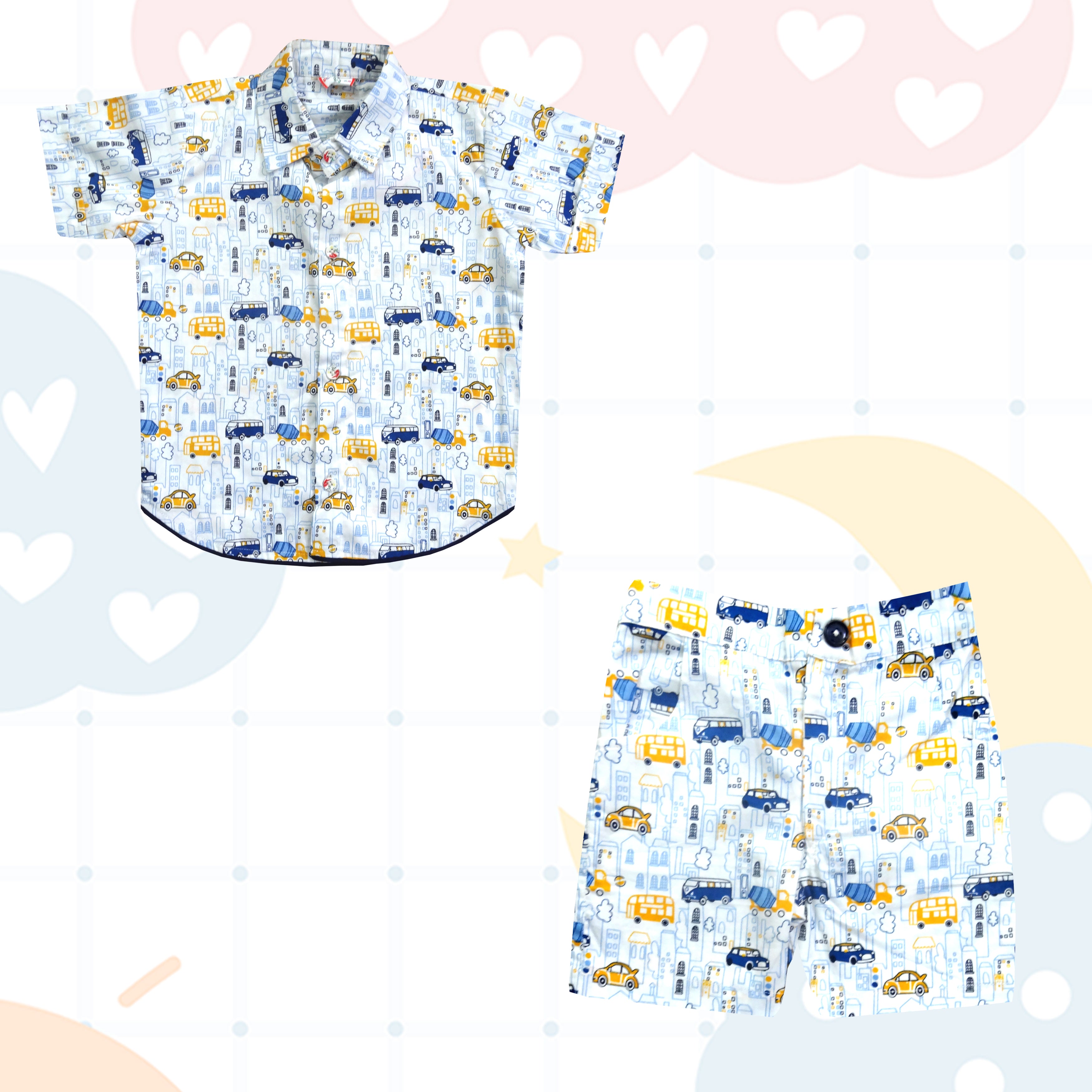 Car Theme - Cotton Shirt and Pant