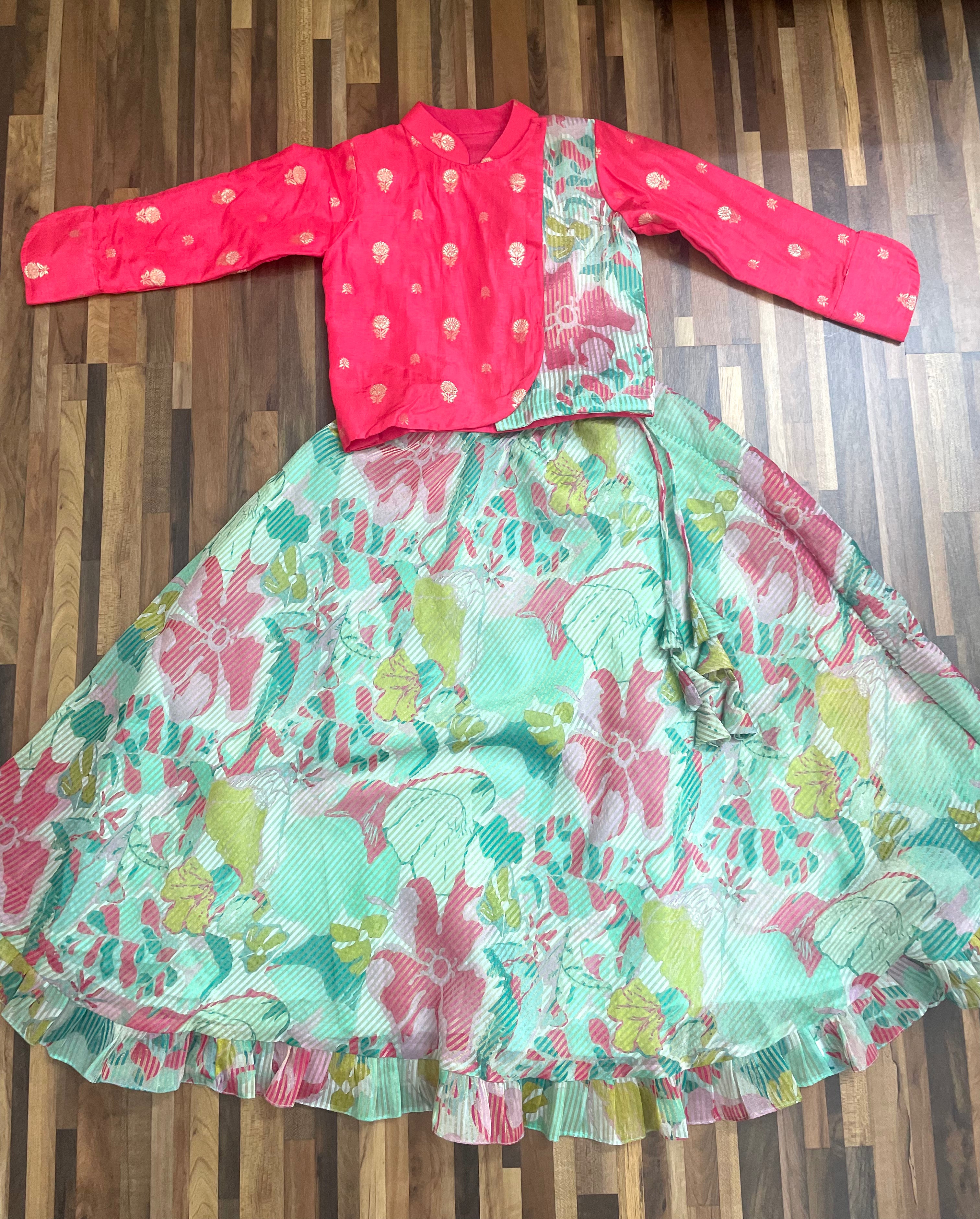 Blush bloom lehenga set