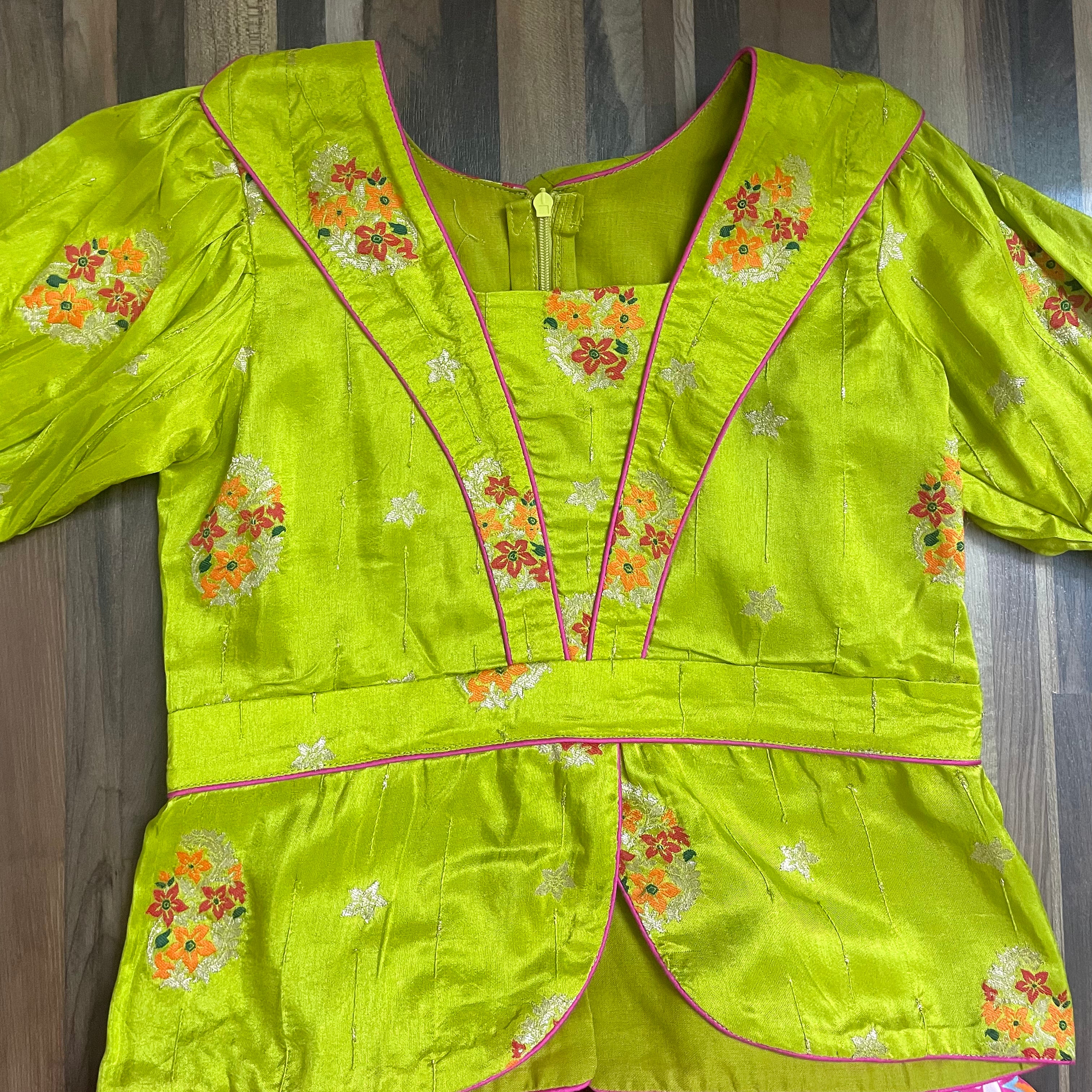Graceful silk crepe Lehenga set