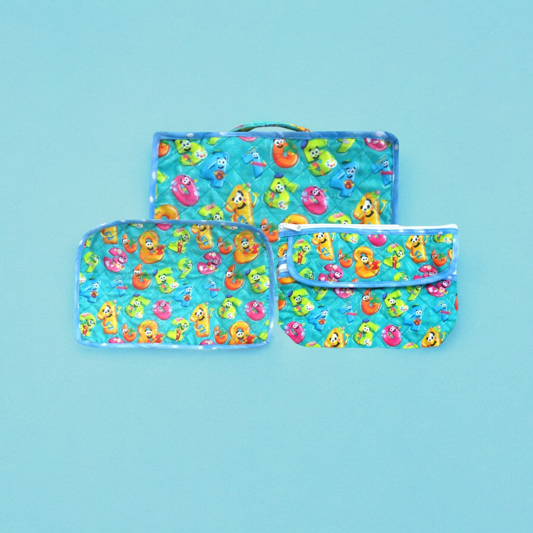 Number Sea - Multipurpose Pouch Set of 3