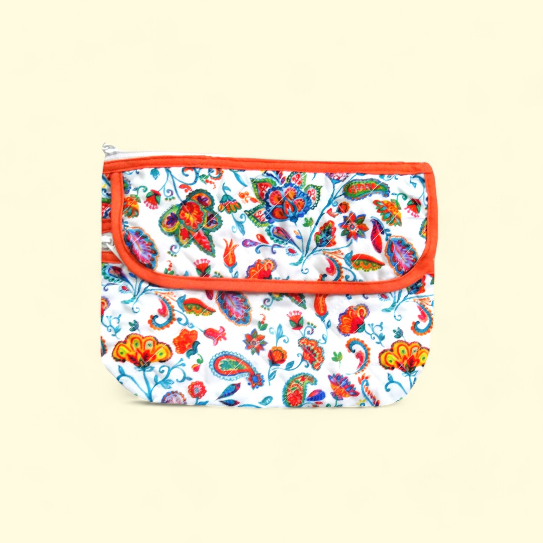 Paisley Flower - Multipurpose Pouch Set of 2