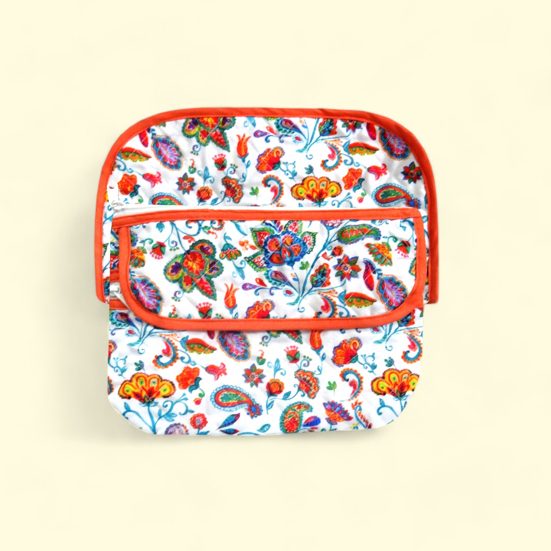 Paisley Flower - Multipurpose Pouch Set of 2