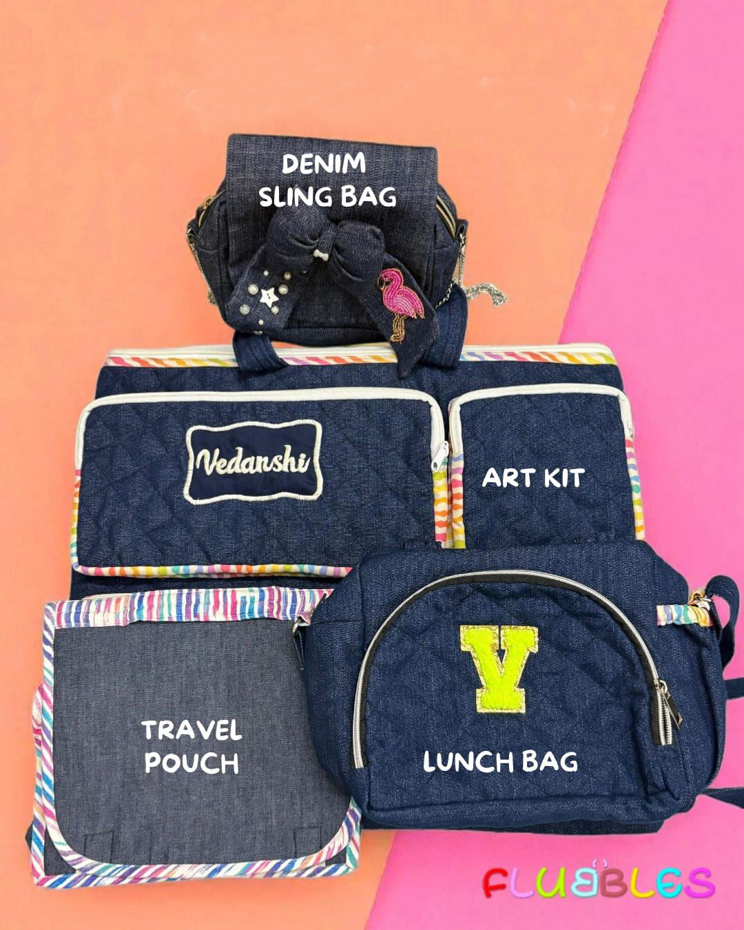 Denim Design Bag Set